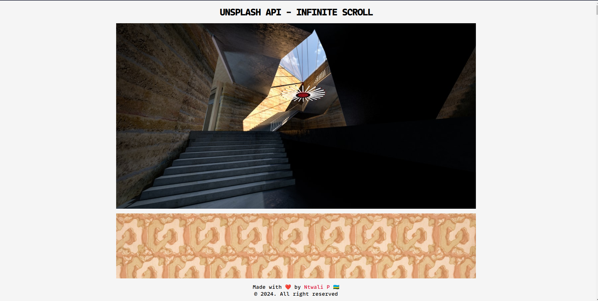 Infinite IMage scroll